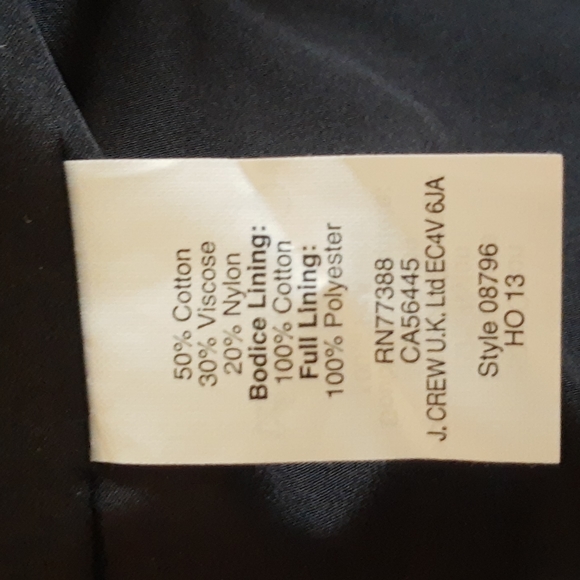 J. Crew Cathleen Black Lace Strapless Party Dress, Size Petite 00 - Picture 9 of 9